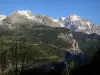 Maciço Devoluy - Montanhas, com, nevado, picos
