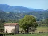 Macizo del Plantaurel - Casa, árboles, prados y colinas Plantaurel