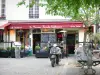 Le Marais - Terrasse de restaurant place du Marché-Sainte-Catherine