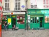 Le Marais - Gekleurde etalage van de rue des Rosiers