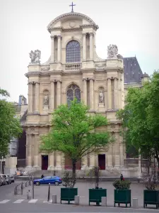 O Marais - Fachada da igreja de Saint-Gervais-Saint-Protais