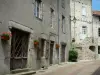 Marcolès - Gevels van huizen in de middeleeuwse stad