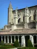Marmande - Église gothique Notre-Dame, cloître Renaissance et jardin à la française