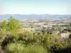 Marsanne - Uitzicht op het omliggende landschap vanuit het oude dorp