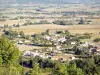 Marsanne - View of houses surrounded by trees and fields
