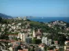 Marseille - Maisons et bâtiments sur une colline, côte en arrière-plan