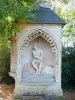 Marville - Statue du Christ de Pitié dans le cimetière Saint-Hilaire