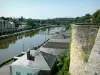 Mayenne - Uitzicht op rivier Uitzicht vanaf de wallen Mayenne