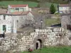 Mazan-l'Abbaye - Vue sur les maisons du village