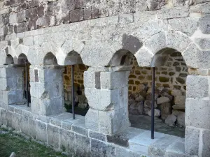Mazan-l'Abbaye - Las ruinas de la abadía cisterciense de Mazan claustro románico