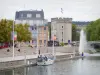 Guide de la Meuse - Verdun - Quai de Londres, fleuve Meuse et porte Chaussée