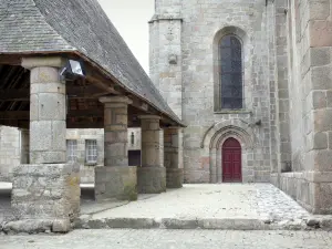 Meymac - Halle en de abdijkerk van Saint-André-Saint-Léger