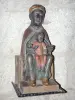 Meymac - Dentro de la iglesia abacial de Saint-André-Saint-Léger: estatua de la Virgen Negro