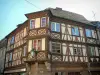 Molsheim - Maison ancienne à pans de bois avec oriel