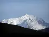 Mont-Blanc - Col des Aravis, met uitzicht op de enorme Mont-Blanc