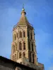 Montauban - Toulouse-stijl achthoekige klokkentoren van Saint-Jacques