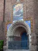 Montauban - Portail de l'église Saint-Jacques surmonté d'une mosaïque
