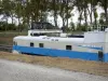 Montech water slope - Boatlift: railcars of the water slope 