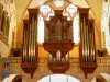 Montélimar - Intérieur de la collégiale Sainte-Croix : orgue