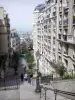 Montmartre - Stairs of the Montmartre hill