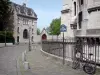 Montmartre - Part of the Sacred Heart basilica, Rue du Chevalier de la Barre street and Montmartre carmel