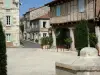 Montpezat-de-Quercy - Visto en las fachadas de las casas en la casa de campo