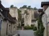 Montrésor - Vestiges de la forteresse et maisons du village