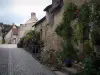 Montrésor - Huizen met bloemen (bloemen)