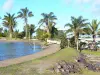 Le Morne-Rouge - Parc de détente Cap 21 avec son lac et ses palmiers