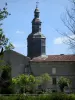 Mortemart - Torre de sino de bulbo de igreja (antiga capela do convento agostiniano)
