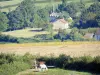 Morvan Regional Nature Park - Houses surrounded by trees and fields