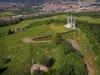 Mousson hill - Aerial view of the Mousson hill with its chapel of light and its surroundings