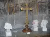 Musée de Cluny - Musée national du Moyen Âge : croix processionnelle et têtes sculptées