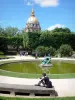 Museo Rodin - Vista desde la cúpula del jardín del museo Invalides y su cuenca