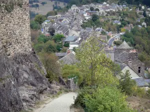 Najac - Vue sur les toits du bourg