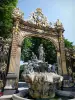 Nancy - Fountain and gates of Place Stanislas