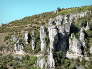 Nationalpark der Cevennen - Stätte des Felsens Bouilhères