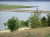 Naussac lake - View of the lake