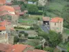 Nonette - Dal momento che la collina, con vista sui tetti di case e giardini del villaggio