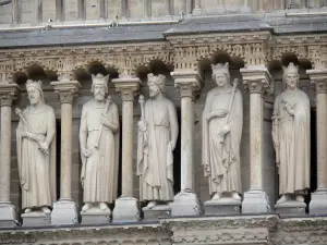 Notre-Dame de Paris cathedral - Statues of the Kings Gallery