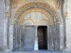 Oloron-Sainte-Marie - Viertel Sainte-Croix: romanisches Portal der Kathedrale Sainte-Marie