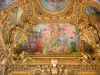 Opéra Garnier - Pinturas y dorar el gran vestíbulo