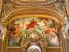 Opéra Garnier - La pintura y el dorado del gran vestíbulo