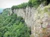 Orgues de Bort - Vista de los Órganos del sitio de Bort-les-Orgues