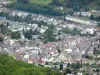 Orgues von Bort - Blick auf die Dächer der Stadt Bort-les-Orgues von dem Plateau der Orgues aus