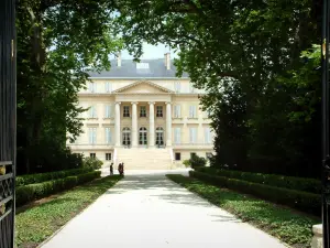 Paesaggi della Gironda - Château Margaux, Medoc vigneto in vigneto Bordeaux