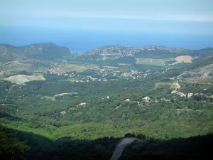 Paesaggi del litorale corso - Teghime cervicale, si affaccia sulla costa e sul mare