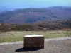 Paisagens de Aude - Black Mountain: panorama do cume do pico de Nore, o ponto mais alto da Black Mountain