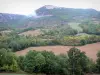 Paisagens de Aveyron - Paisagem do Parque Natural Regional de Grands Causses