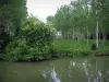 Paisagens do Indre-et-Loire - Rio, prado e árvores